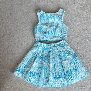 Lilly Pulitzer Blue and White Dress